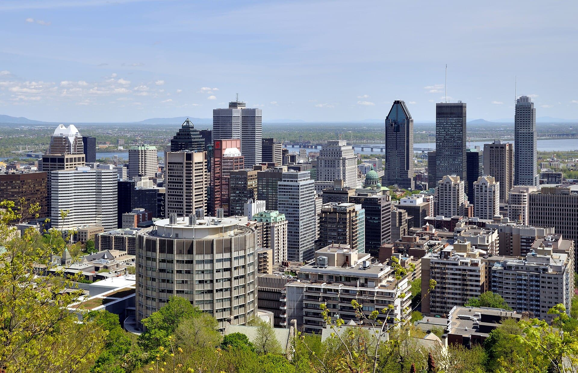 Vue de Montréal depuis le mont Royal